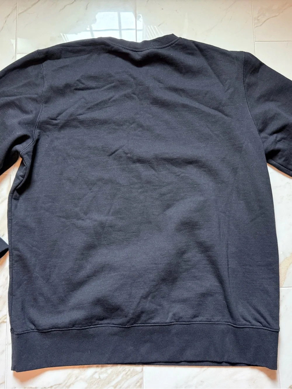 The North Face Men’s Black Crewneck Pullover with Logo Patch